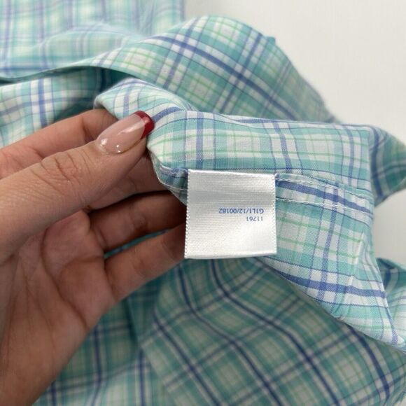 Southern Tide Multicolor Plaid Button Up Shirt Long Sleeve Cotton Sz M Stretch - Picture 14 of 16